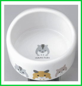 日本MARUKAN新款倉鼠圓形陶瓷食盆