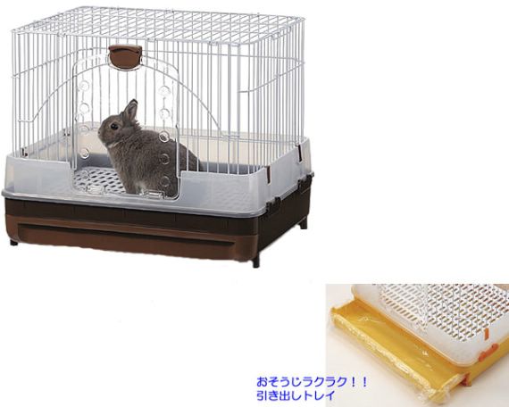 日本MR309寵物兔防噴尿抽屜式兔籠