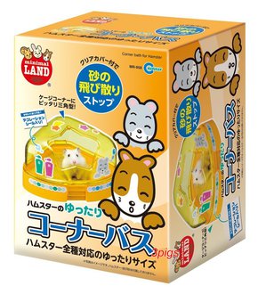 日本marukan愛鼠專用廁所-黃