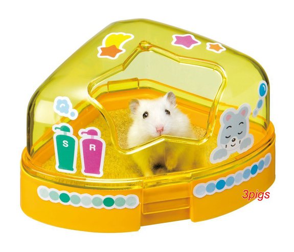 日本marukan愛鼠專用廁所-黃(黃金鼠可)