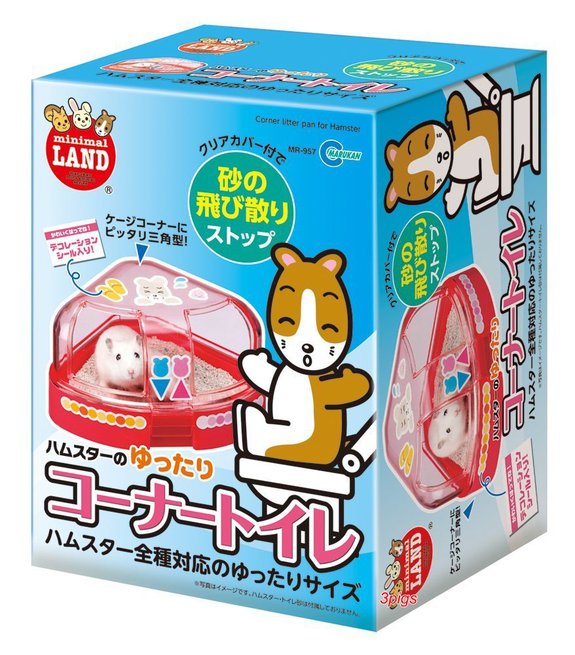 日本marukan鼠鼠專用廁所-紅