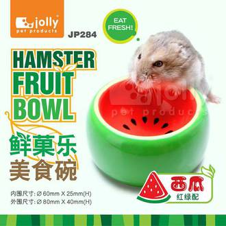 Jolly寵物鼠用美食陶皿(西瓜)