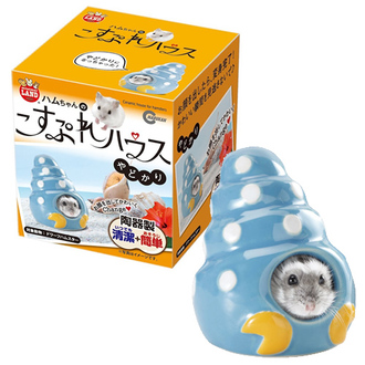 日本MARUKAN海螺造型陶瓷屋(小型鼠用)-特價199