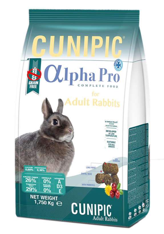 (缺)CUNIPIC頂級無穀成兔飼料1.75kg