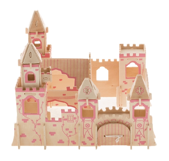 公主城堡A-木質3D立體DIY拼圖
