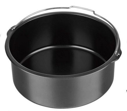 氣炸鍋配件6吋黑色烘烤鍋