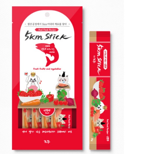 5km Stick營養蔬果點心泥-鮭魚-分裝單支入(紅)