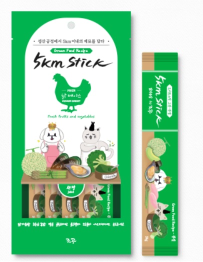 5km Stick營養蔬果點心泥-雞肉-原包裝4入(深綠)