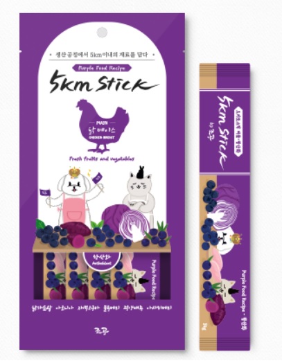 5km Stick營養蔬果點心泥-雞肉-分裝單支入(紫)