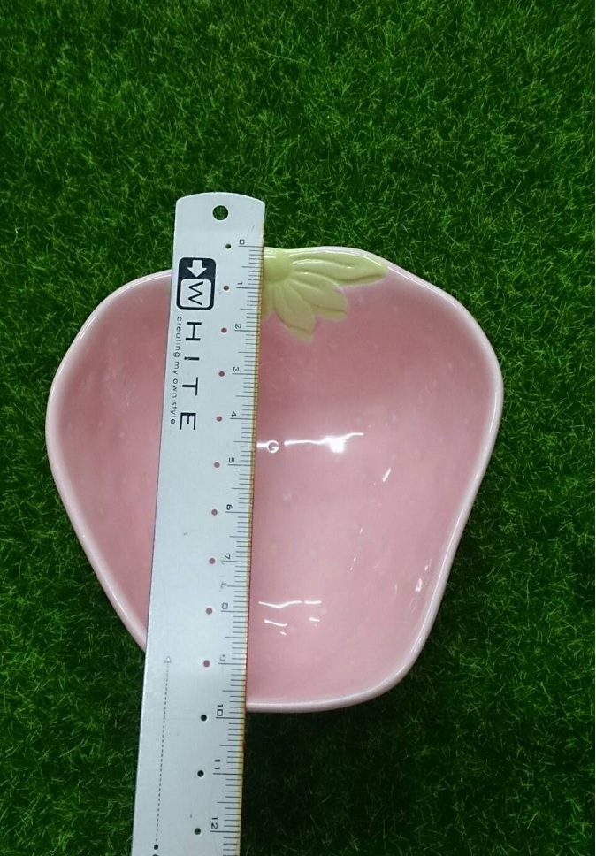 草莓造型陶瓷食盆-(適合黃金鼠)-特價49元