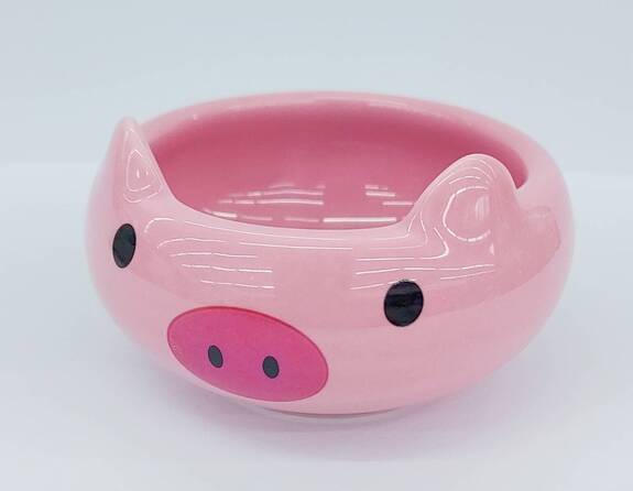 優豆-陶瓷倉鼠食盆-小豬造型(倉鼠用)