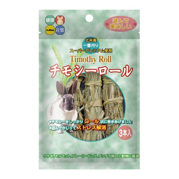 日本Hipet 鼠兔用提摩西草草捲-3入