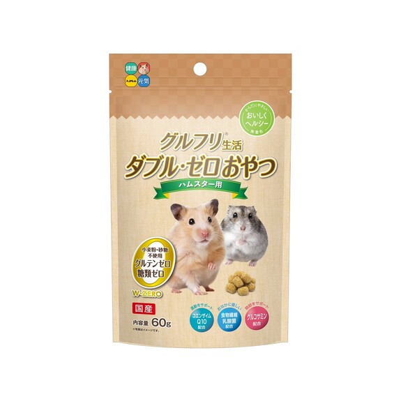 日本 Hipet 倉鼠用零食點心-固關節(無麩質與糖)60g-卡其