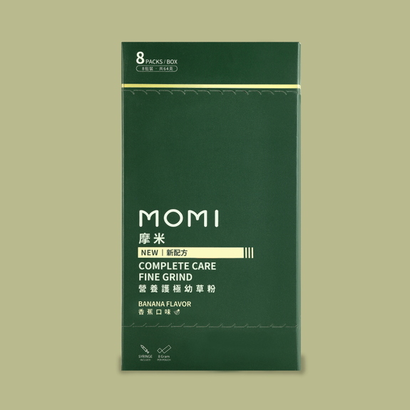 MOMI 營養護極幼草粉-8入盒裝-8gX8包-【香蕉味盒裝】