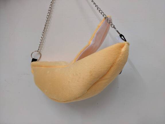 香蕉造型睡袋暖窩(蜜袋鼯/睡鼠可)