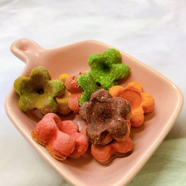 小花造型穀物磨牙點心 