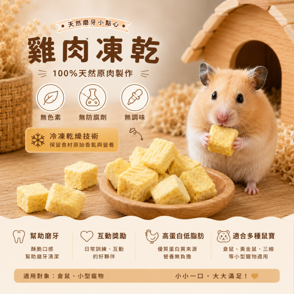 雞肉塊凍乾7g