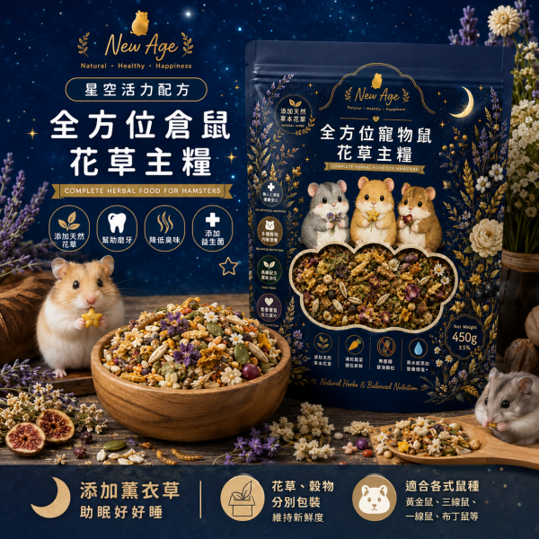 NewAge全方位寵物鼠花草主糧-星空夜語配方450g