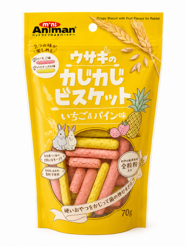 Doggyman草莓+鳳梨口味磨牙棒